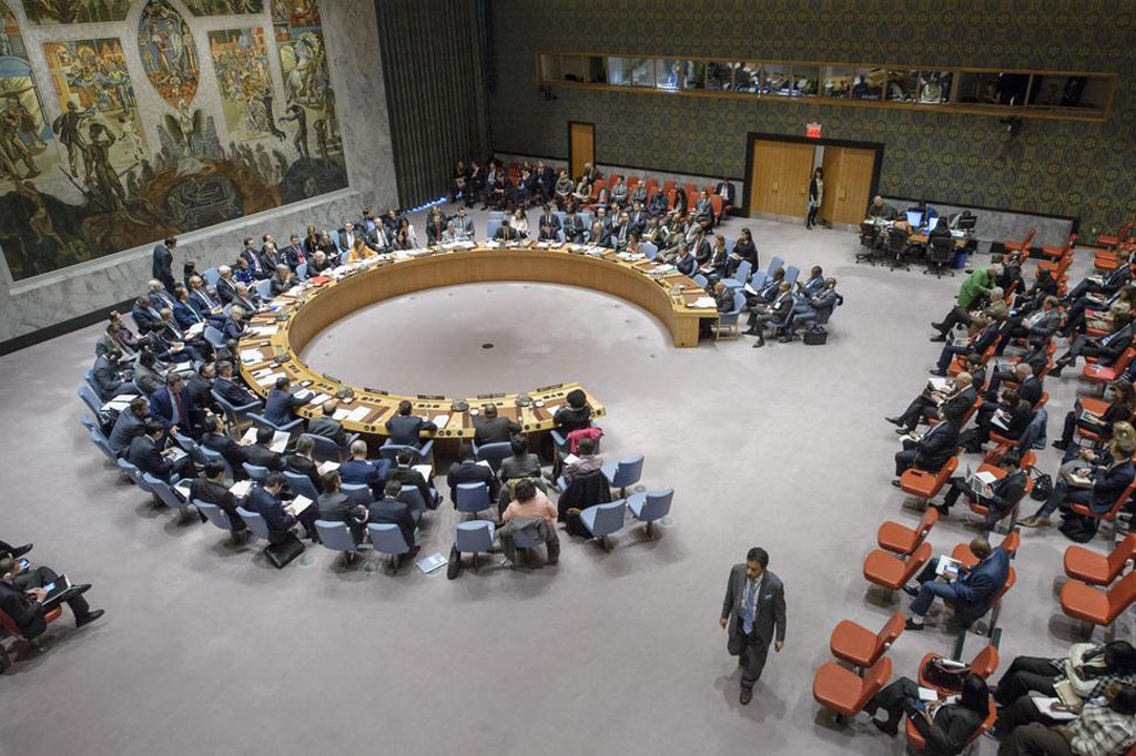Wide view of the Security Council Chamber during its meeting on South Sudan. UN Photo/Manuel Elias